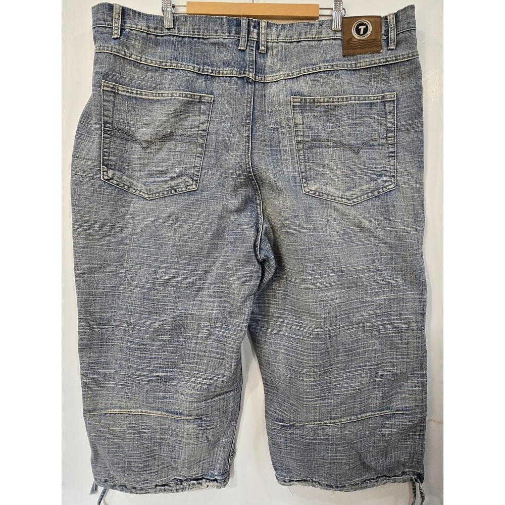 Tuff Designs Womens Capri Jeans‎ Sz 46 Drawstring Cuff - Picture 2 of 9